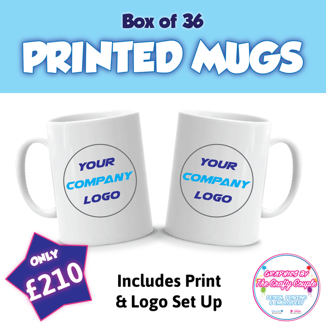 Printed Mugs x 36