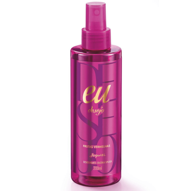 Desodorante Colônia Splash Eu Desejo Frutas Vermelhas - 200 ml
