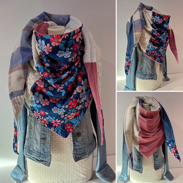 Maxi Chèche Double Patchwork 338