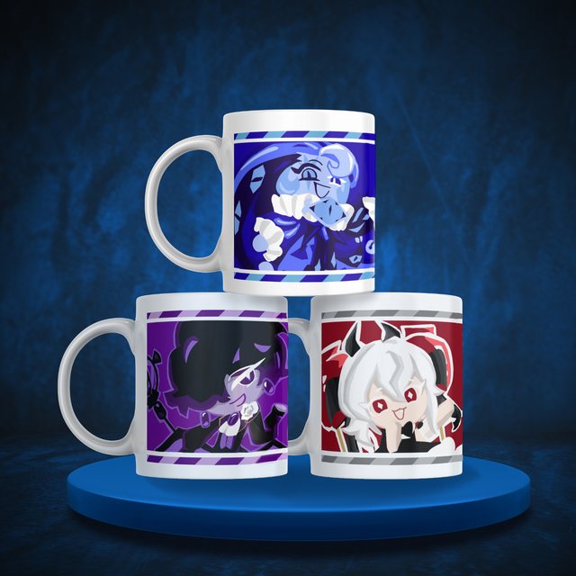 Mugs CRK | Shadow Milk Cookie, Candy Apple Cookie &amp; Black Sapphire Cookie | Collection Trio de la Tromperie