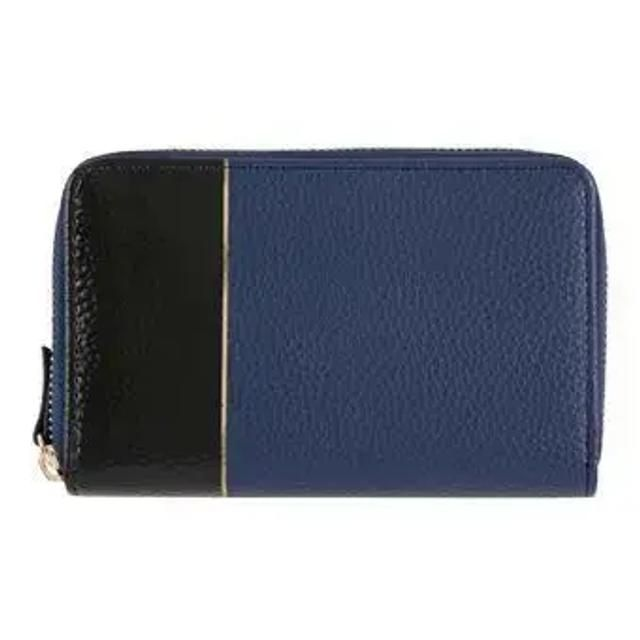 DRAEGER PARIS 1886 CARTERA MEDIANA DE MUJER - AZUL MARINO Y NEGRO