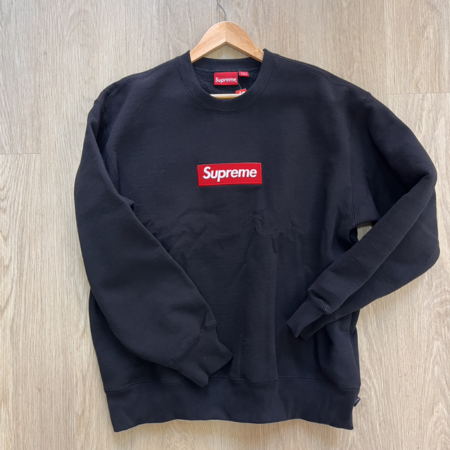 トップス 22F/W Supreme Box Logo Crewneck Black L s-l1200.jpg