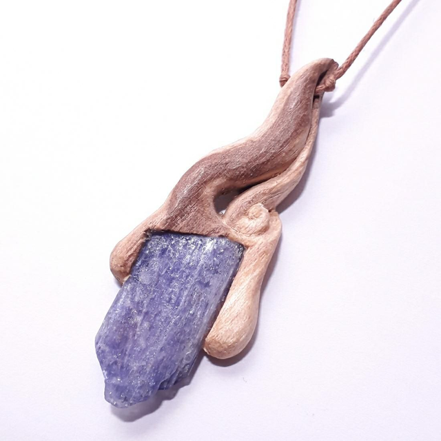 Tanzanite Palo Santo Necklace 