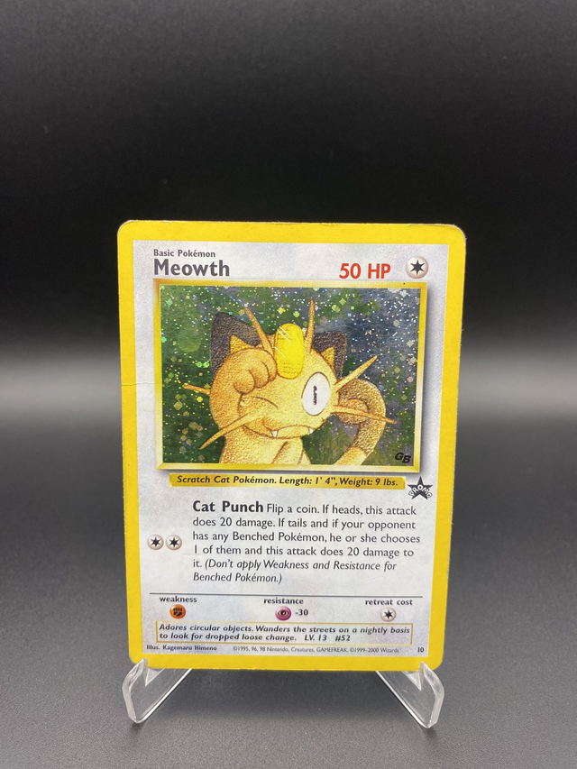 Meowth (10) Wizards Black Star Promos - Played - EN - Holo Promo