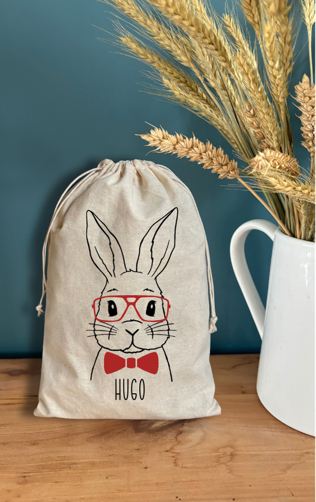 Sac lapin de Pâques - Personnalisable