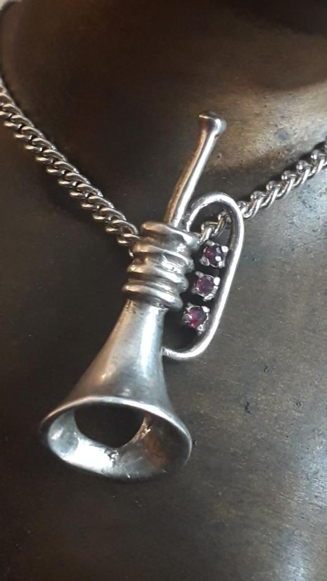 Pendentif rubis, argent 925