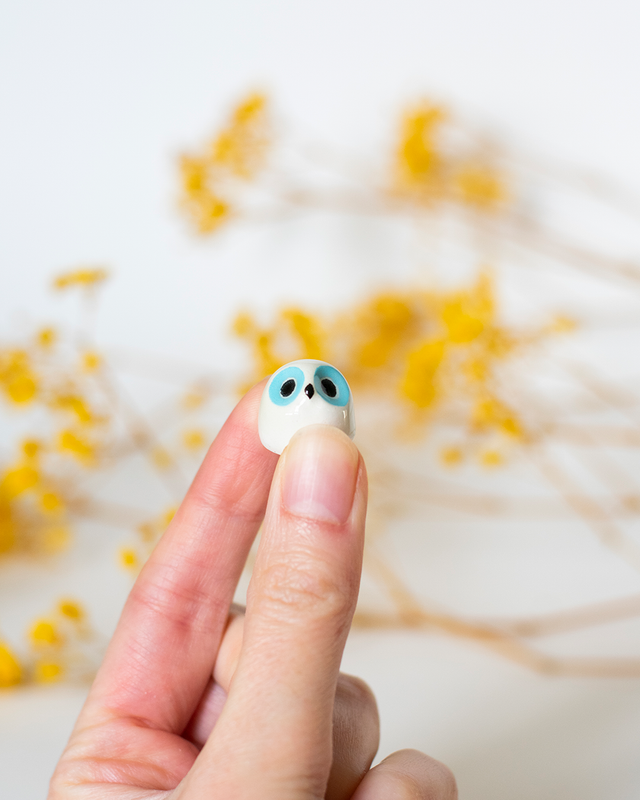 Fève grigri chouette