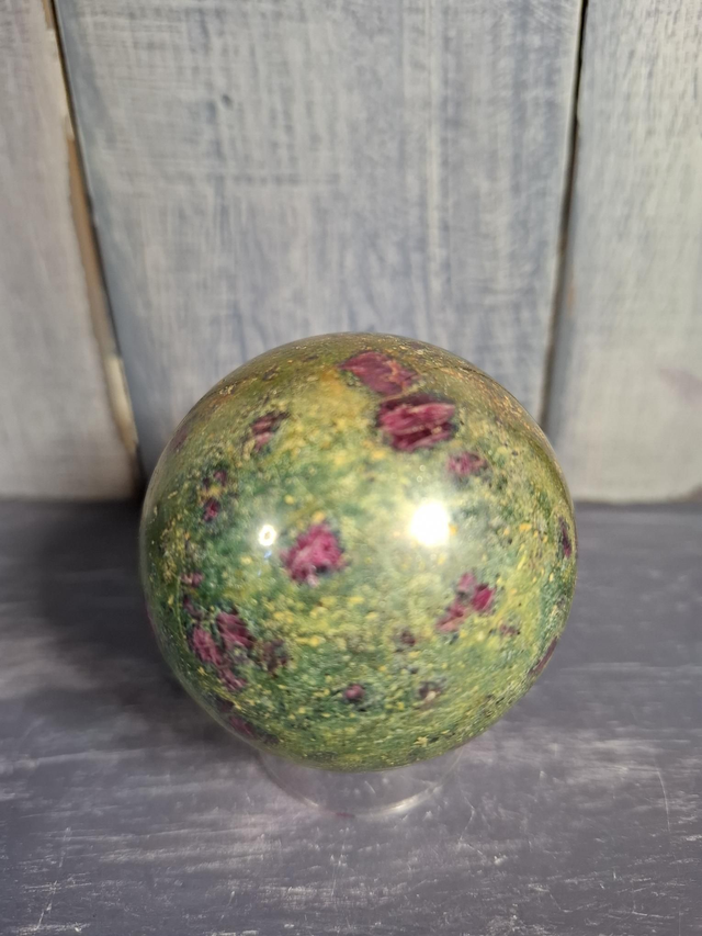 Ruby in Fuchsite Sphere
