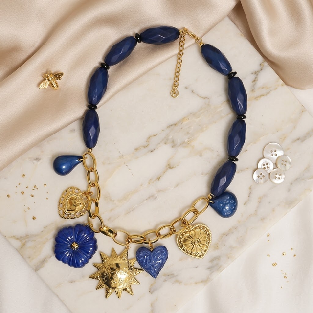Collana Sole Blu