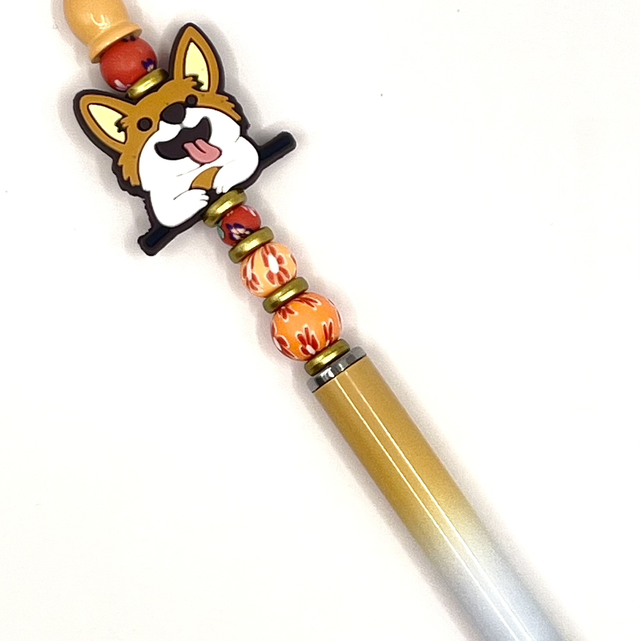 S29 - Stylo chien corgi 