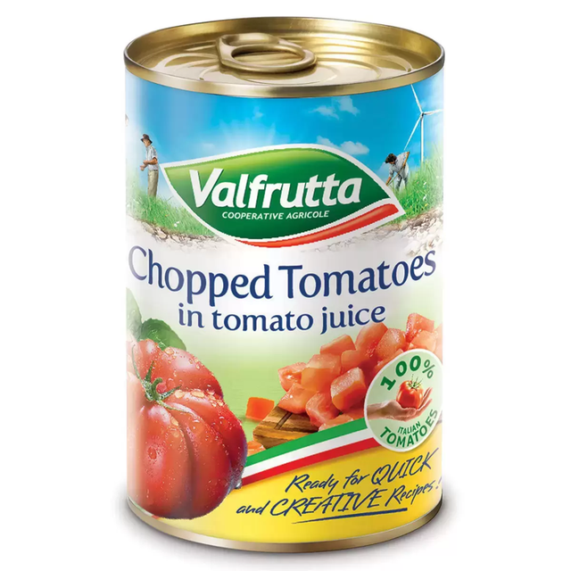 Valfrutta Chopped Tomatoes 400g