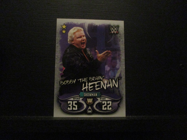 Bobby "The Brain" Heenan - W Legends Slam Attax Live Original Trading Card #264