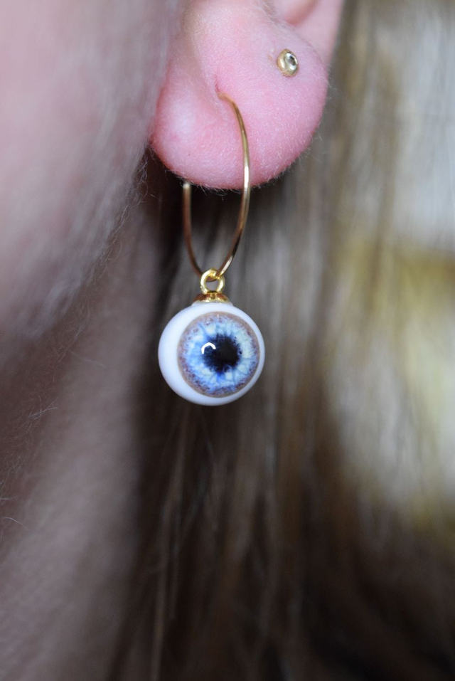 CRÉOLES OEIL DE GNOME MONTURE OR