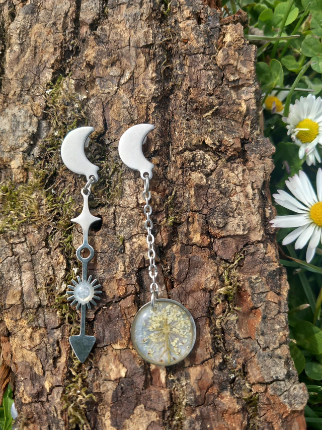 Boucles d'oreilles cosmique