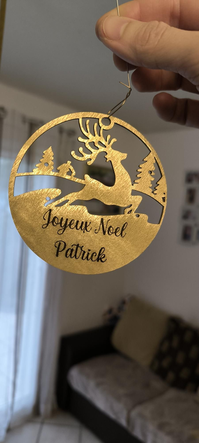 Boule noël personnalisé