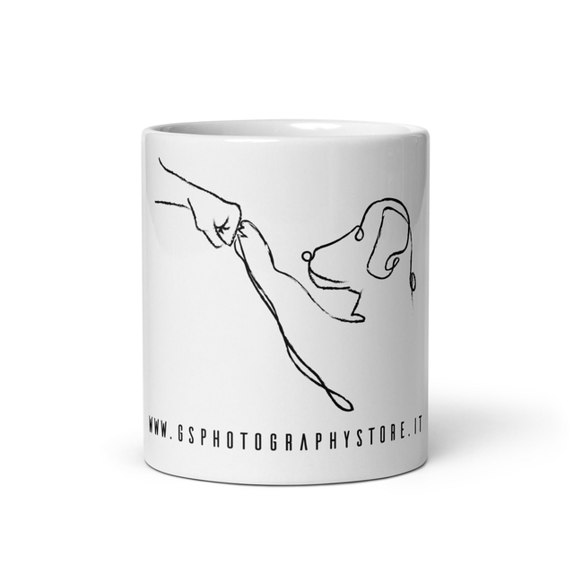 Tazza bianca dog batti 5