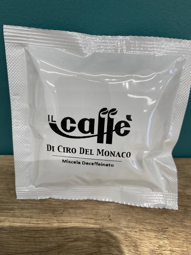 Cialda compatibile miscela DECAFFEINATA pregiata di " Il  Caffè di Ciro Del Monaco"