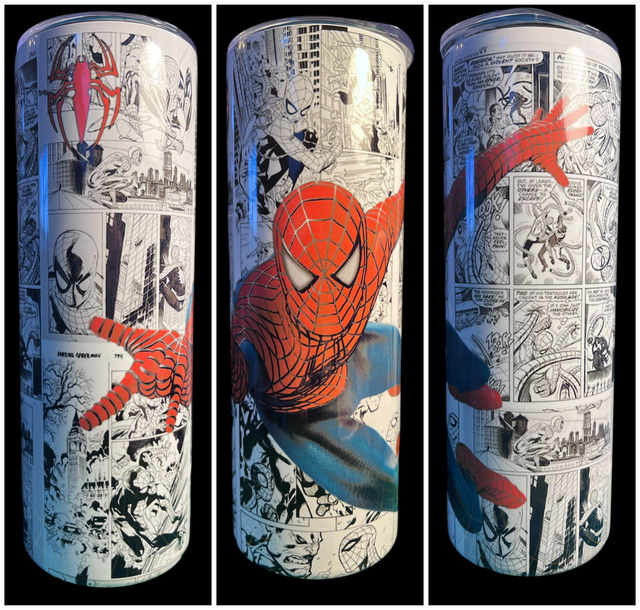 TUMBLER SUBLIMATION 20 OZ   SPIDERMAN