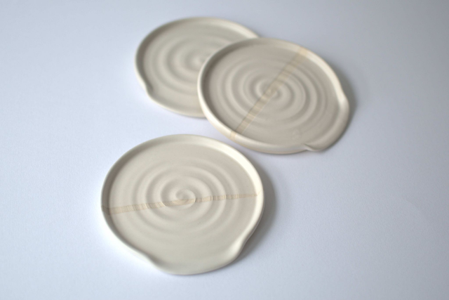 Spoon Rest Clayline Natural Satin Glaze 