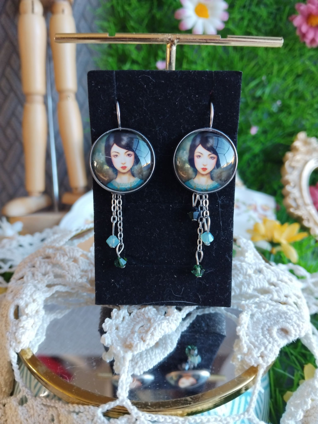 boucles d'oreilles princesses élégantes