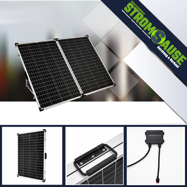 a-TroniX 270W Solarkoffer Solar Case 2x135W inkl. Kabel für Ecoflow Powerstations