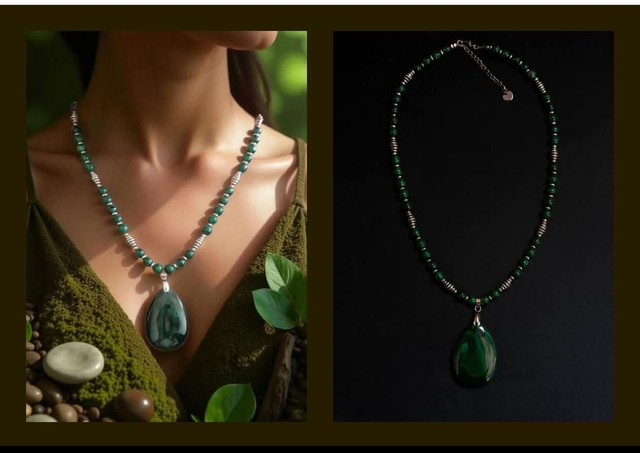 Collier Malachite ~Guérison &amp; Renouveau