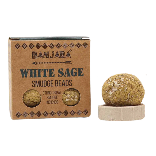 Banjara Smudge Beads - White Sage 