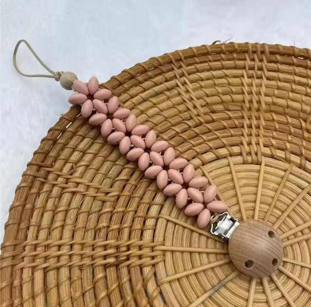 Chupetero flores silicona