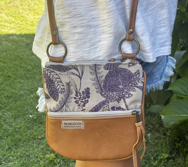 Kiki Leather Fynbo Grape/Natural