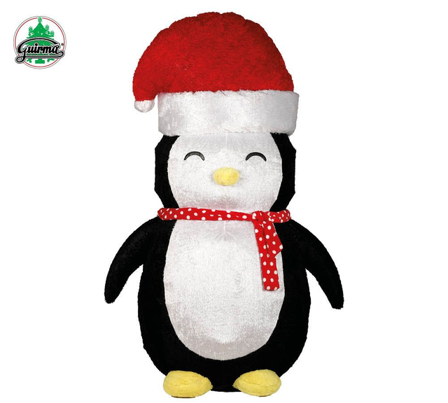 NATALE , ADDOBBO  PINGUINO CM 183 GONFIABILE IN PELUSCE