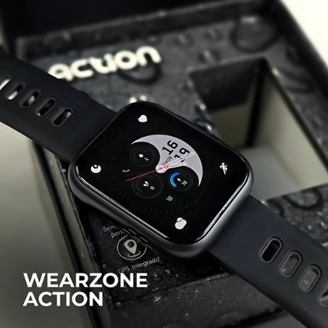 ACTION WEARZONE | Smartwatch Esportivo | A PROVA D'ÁGUA, GPS integrado e 7 Dias de Bateria