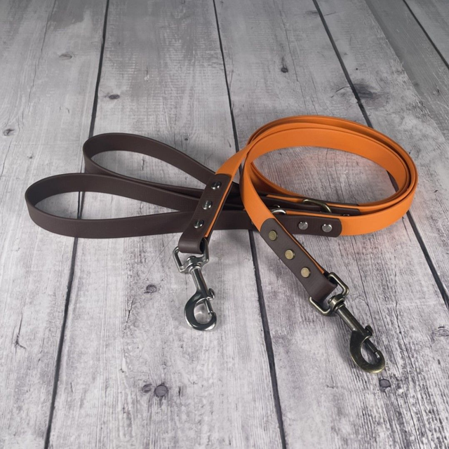Burnt Orange & Espresso Waterproof BioThane® Lead