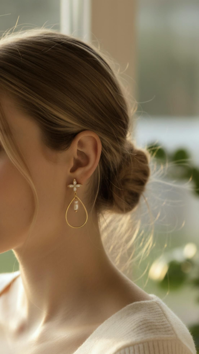 Boucles d’oreilles "Églantine"