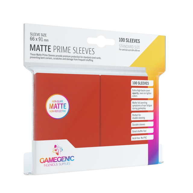 GG BGG Sleeves Matte Prime: Rojo