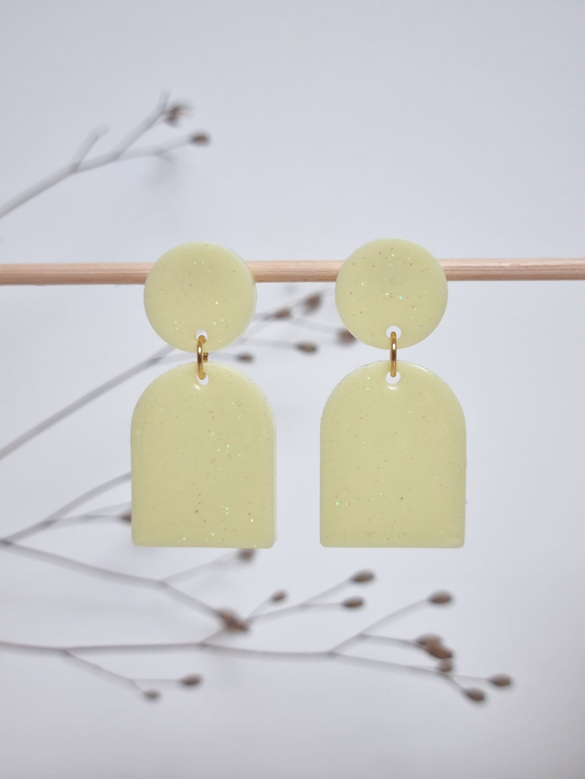 Puce et arche : Jaune paillettes