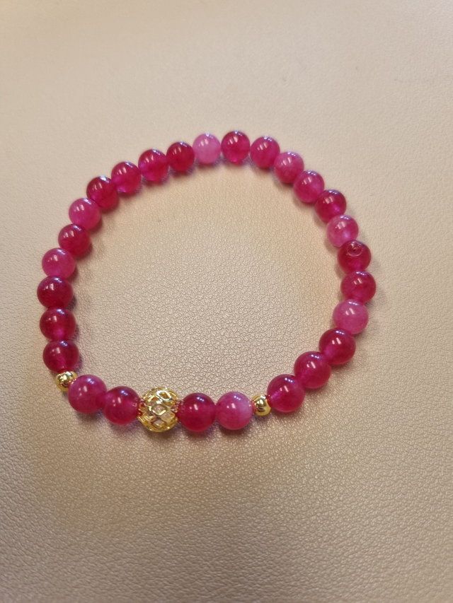 Armband pinke Jade