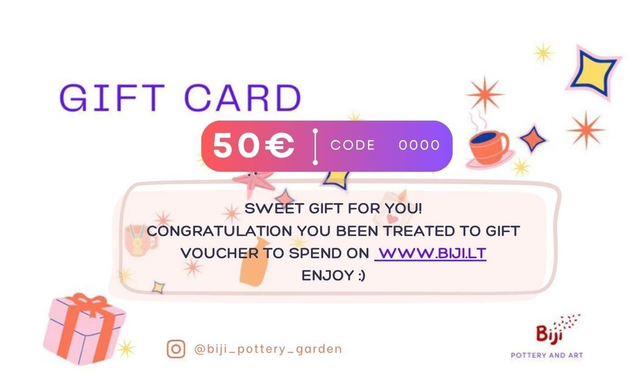 Biji Gift card