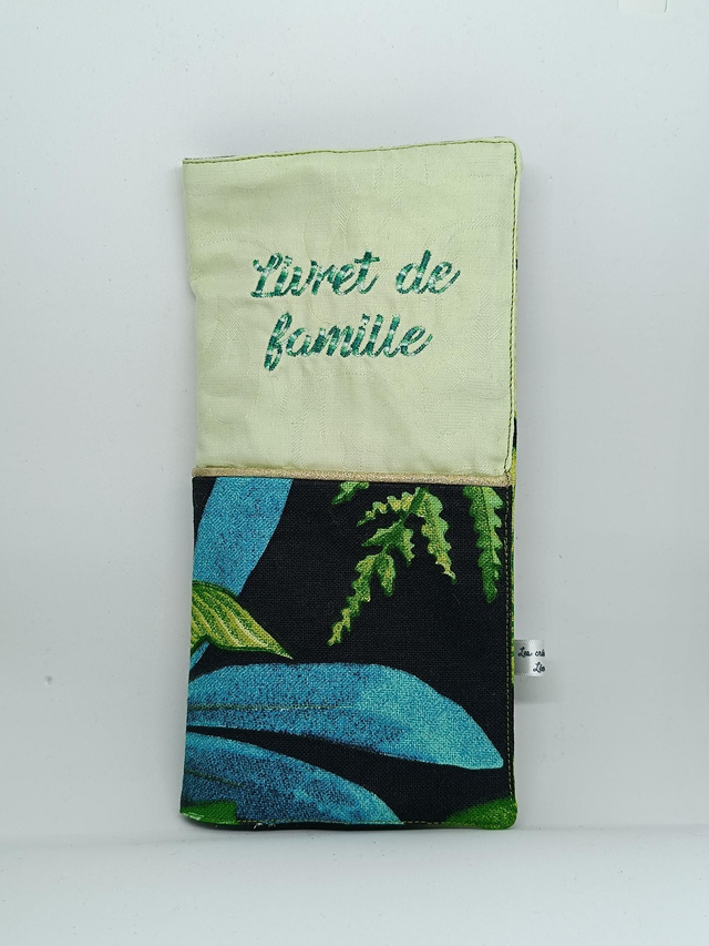 Protège livret de famille fleurie 