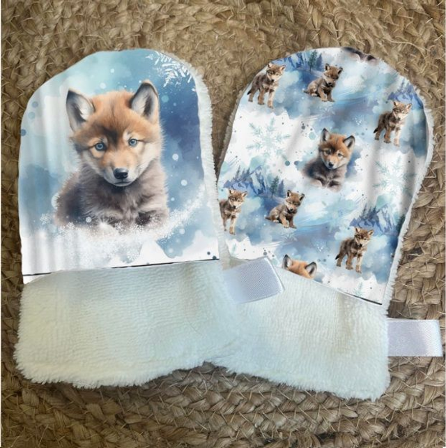 Gant de toilette Loup