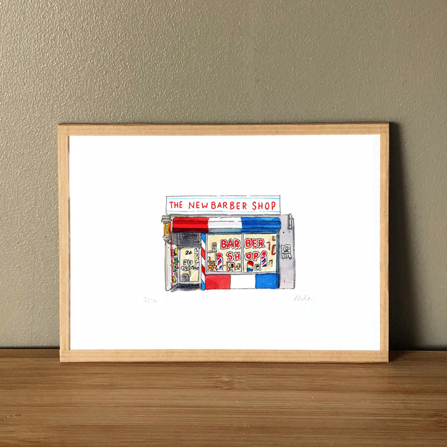 Barber Shop, Vancouver, Canada, Art Print - Unique City Decor