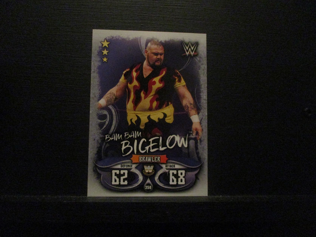 Bam Bam Bigelow - W Legends Slam Attax Live Original Trading Card #258