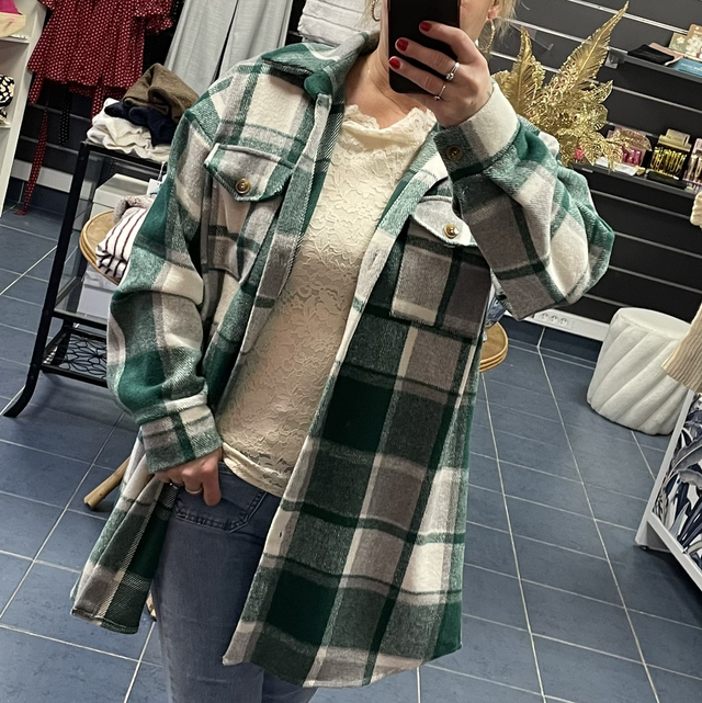 Surchemise à carreaux 