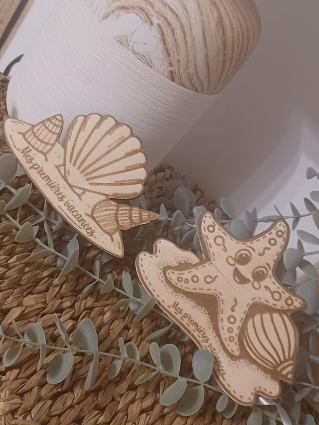 Médaillon "Mes premières vacances"