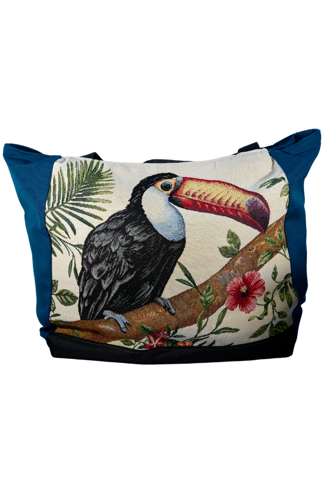  Grand sac artisanal Toucan – L’exotisme au service de votre quotidien