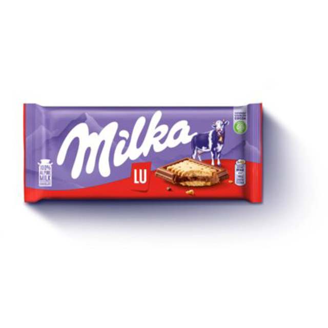 Milka Chocoladereep LU 87 gram 