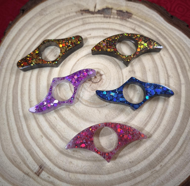 Bagues de lecture pailletées