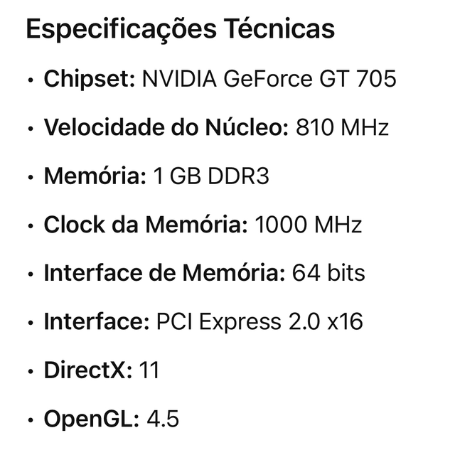 Placa De Vídeo Nvidia Revenger Gt 705 Revenger 1gb Ddr3 Hdmi