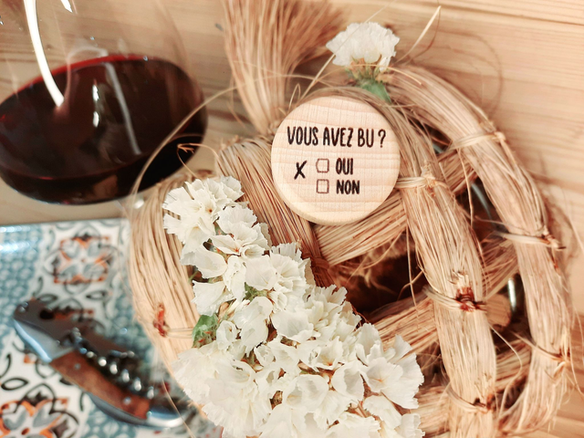 Bouchon en Bois et Liège - &quot; Vous avez Bu ? &quot;