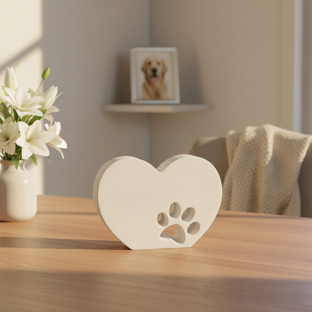 kleines Herz mit Pfote