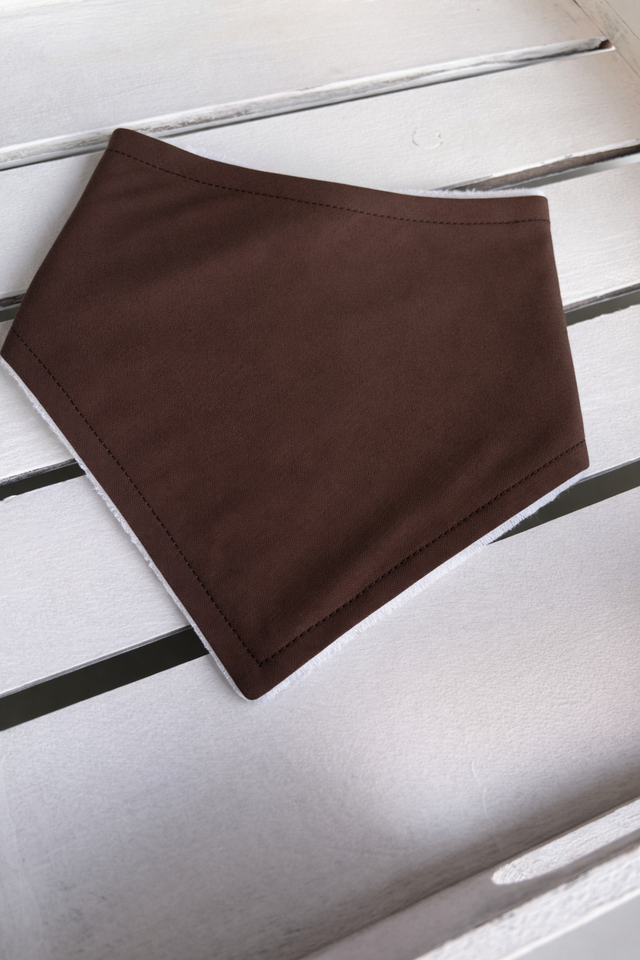 Chocolate Bamboo Dribble Bib